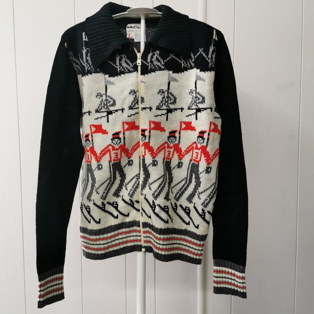 SUPER VONTAGE 1970'S Montage Ski Sweater 🎿